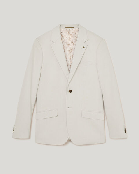 Knitted Blazer, Stone, hi-res